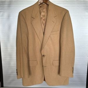 100% camel hair men’s blazer jacket.